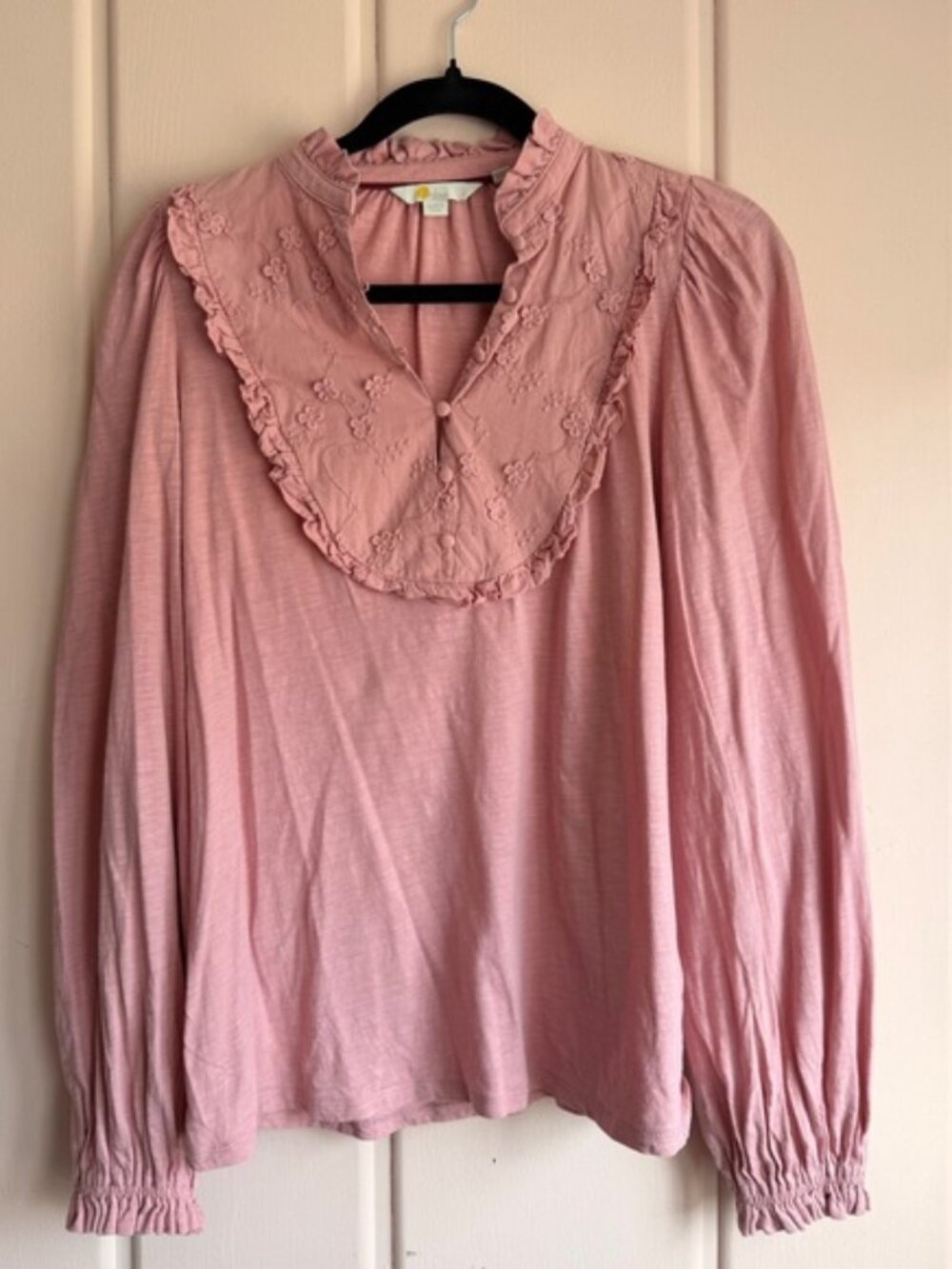 Pink Embroidered Women's Top sz6